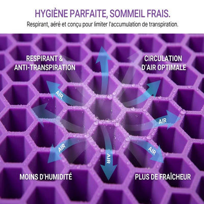 Oreiller Gel Nid d'Abeille BlinkWell — Nuque Alignée & Sommeil Frais